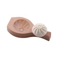 KANNERT Hướng dẫn sử dụng Khuôn bánh bao gỗ Sâu sắc hơn Mẫu ngôi sao Khuôn bánh mì hấp Đa năng Không dính Khuôn bánh bao hấp Bánh trung thu