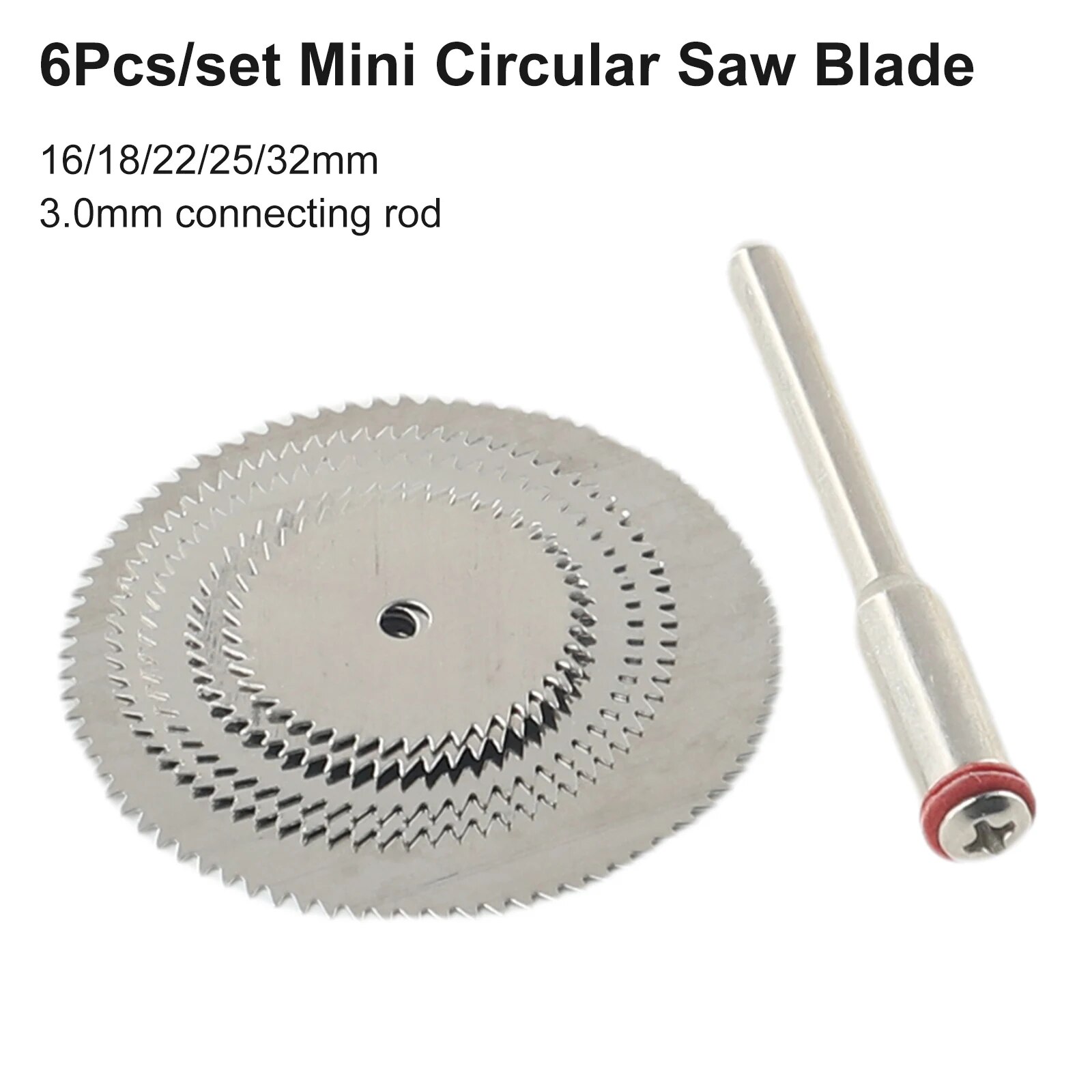 6 cái Micro lưỡi cưa tròn phụ kiện mài điện đĩa cắt Máy cắt kim loại dụng cụ xoay bộ phận dụng cụ điện