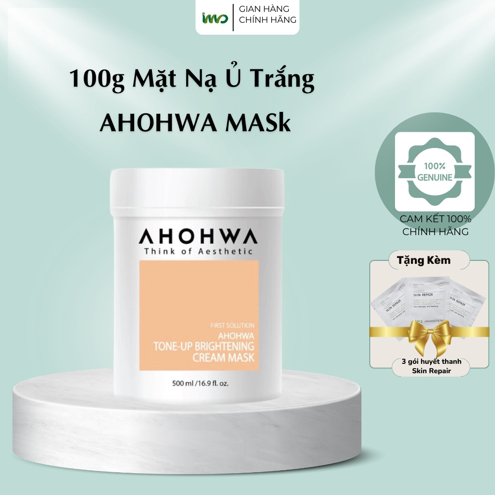 [TẶNG KEM DƯỠNG-HÀNG CHÍNH HÃNG] Mặt Nạ Ủ Trắng Ahohaw First Solution Giúp Da Trắng Sáng Sau 1 Đêm(5