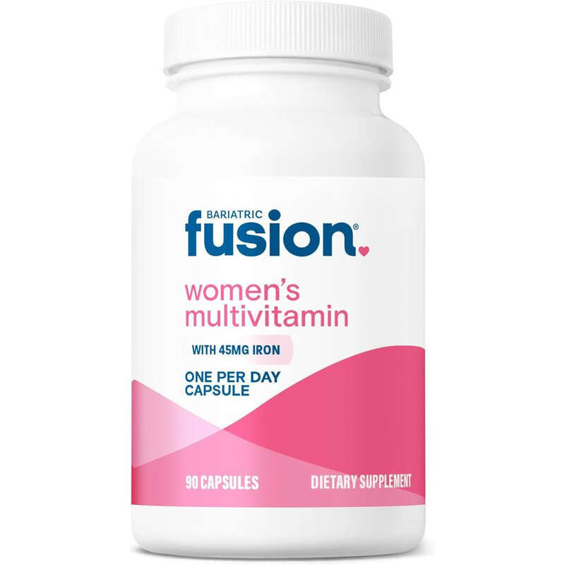 Fusion One Per Day Bariatric với Sắt dành Phụ Nữ| Với hỗn hợp vitamin tóc móng| Phẫu tạo đường dẫn thực phẩm và phẫu thuật cắt dạ dày| 90 cái| Cung cấp cho 3 tháng