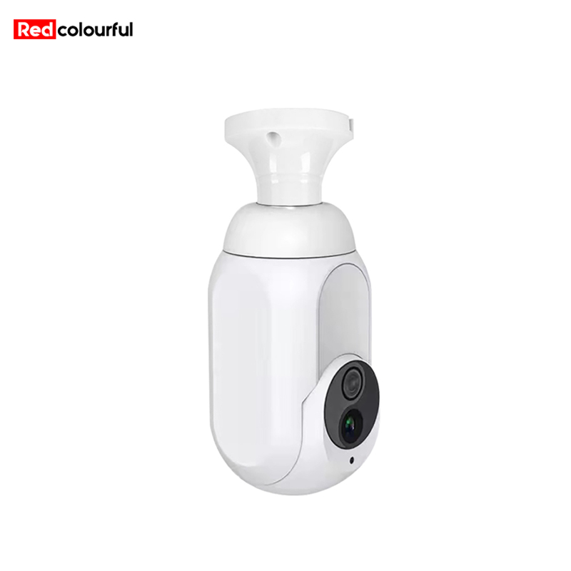 Redcolourful K8 Light Bulb Security Camera Light Socket Camera With 360
