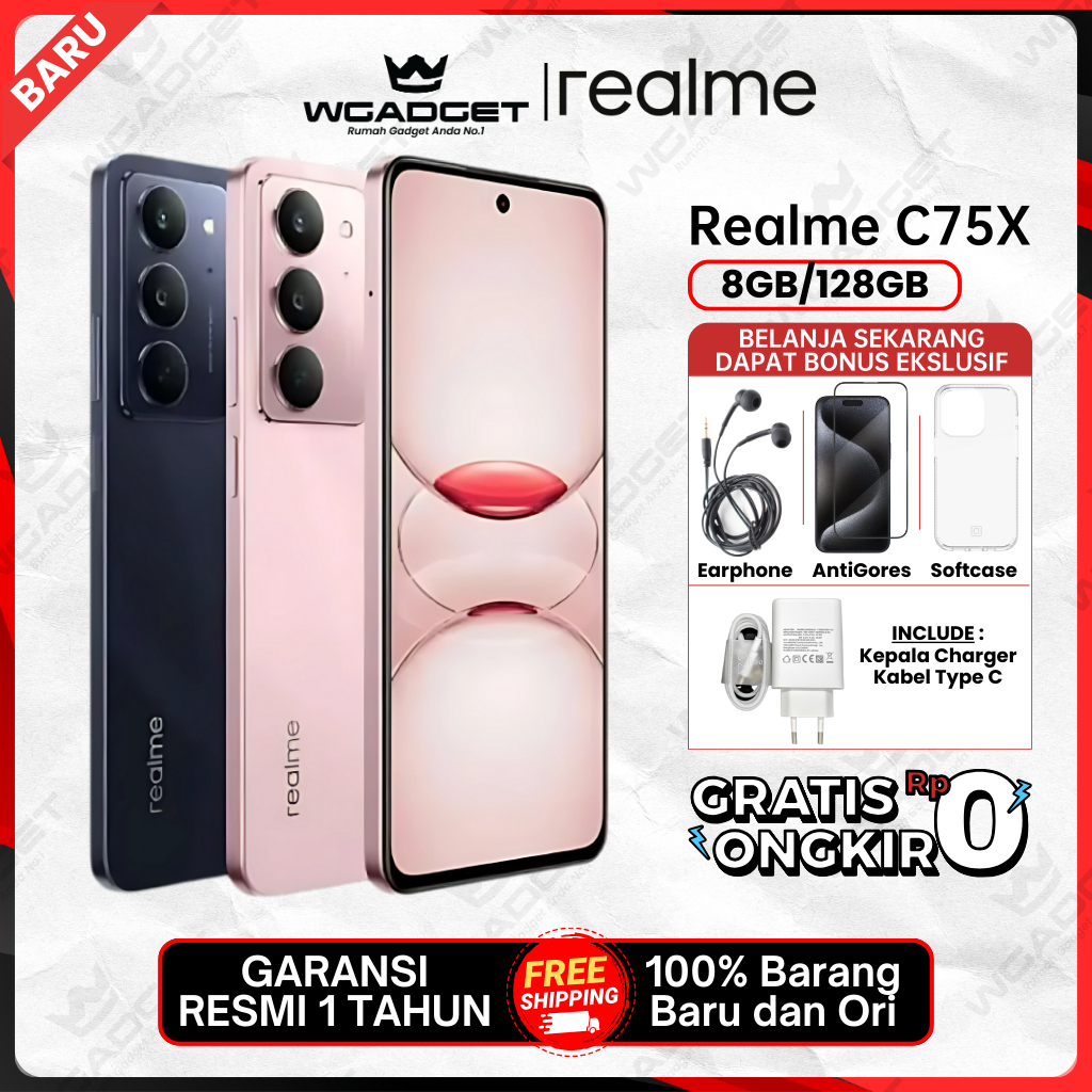 Realme C75x NFC [8/128GB] Garansi Resmi 1 Tahun Harga  2,089,000 Ringgit*Penghantaran Percuma