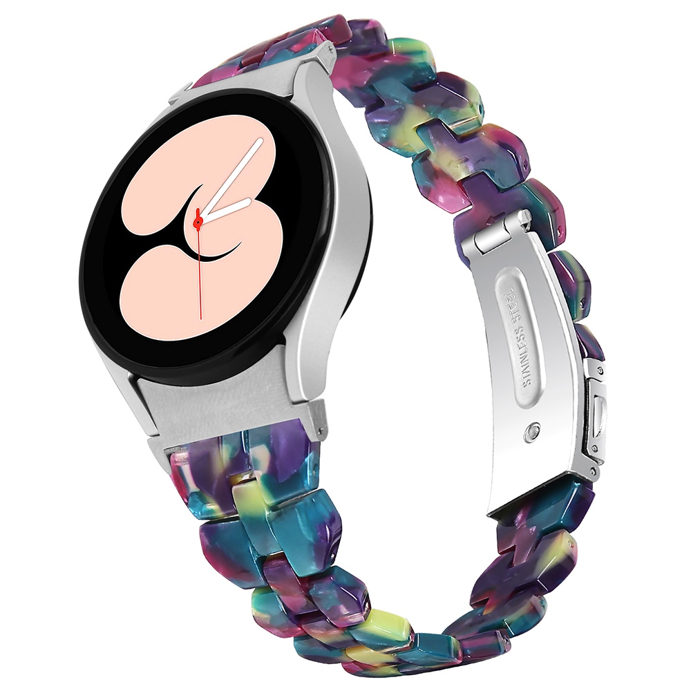 ♠✙◕ Replacement Strap for Samsung Galaxy Watch 6 5 Pro 4 Classic Band Resin Bracelet 45mm 40mm 44mm 43mm 47mm 42mm 46mm Clock Belt