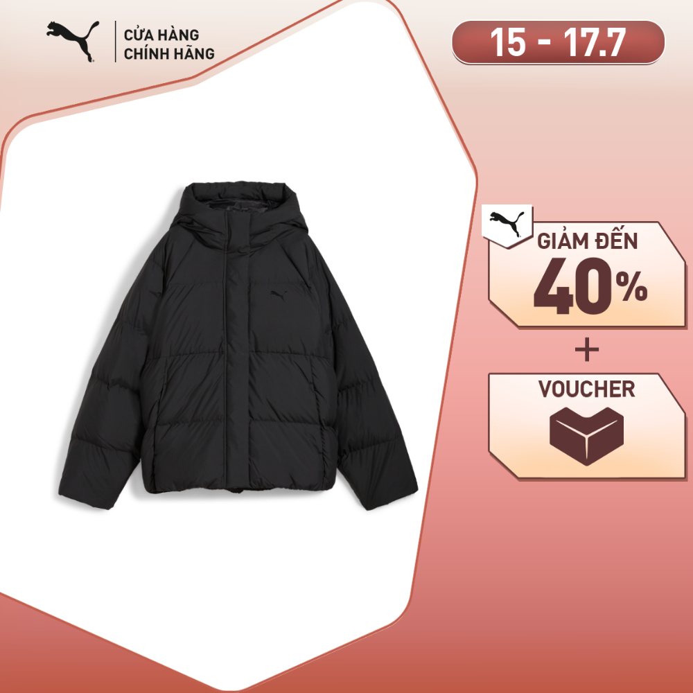 Áo Khoác Thời Trang PUMA Nữ Down Puffer Jacket Black Màu Đen