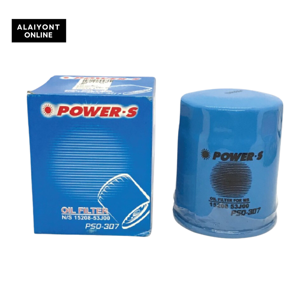 กรองเครื่อง, ไส้ กรอง น้ำมันเครื่อง, ไส้กรองน้ำมันเครื่อง NISSAN NV ปี 1993-1996 นิสสัน B14 (Power-S PSO-307 / PSO307 ) 15208-53J00 ราคา 129 บาท*ส่งฟรี