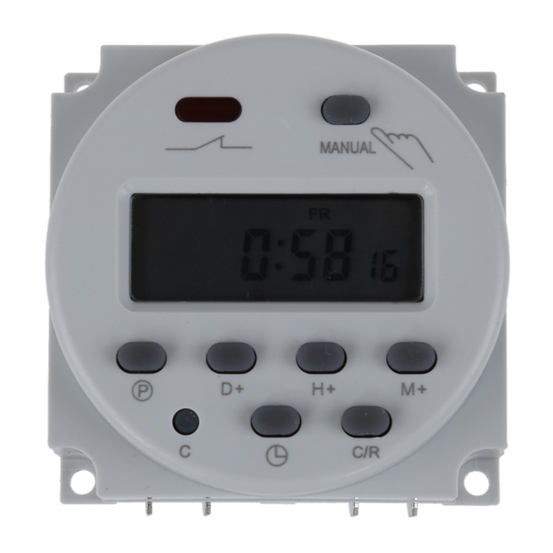 Bảng giá Digital LCD programmable timer switch 16A AC 220-240 White Phong Vũ