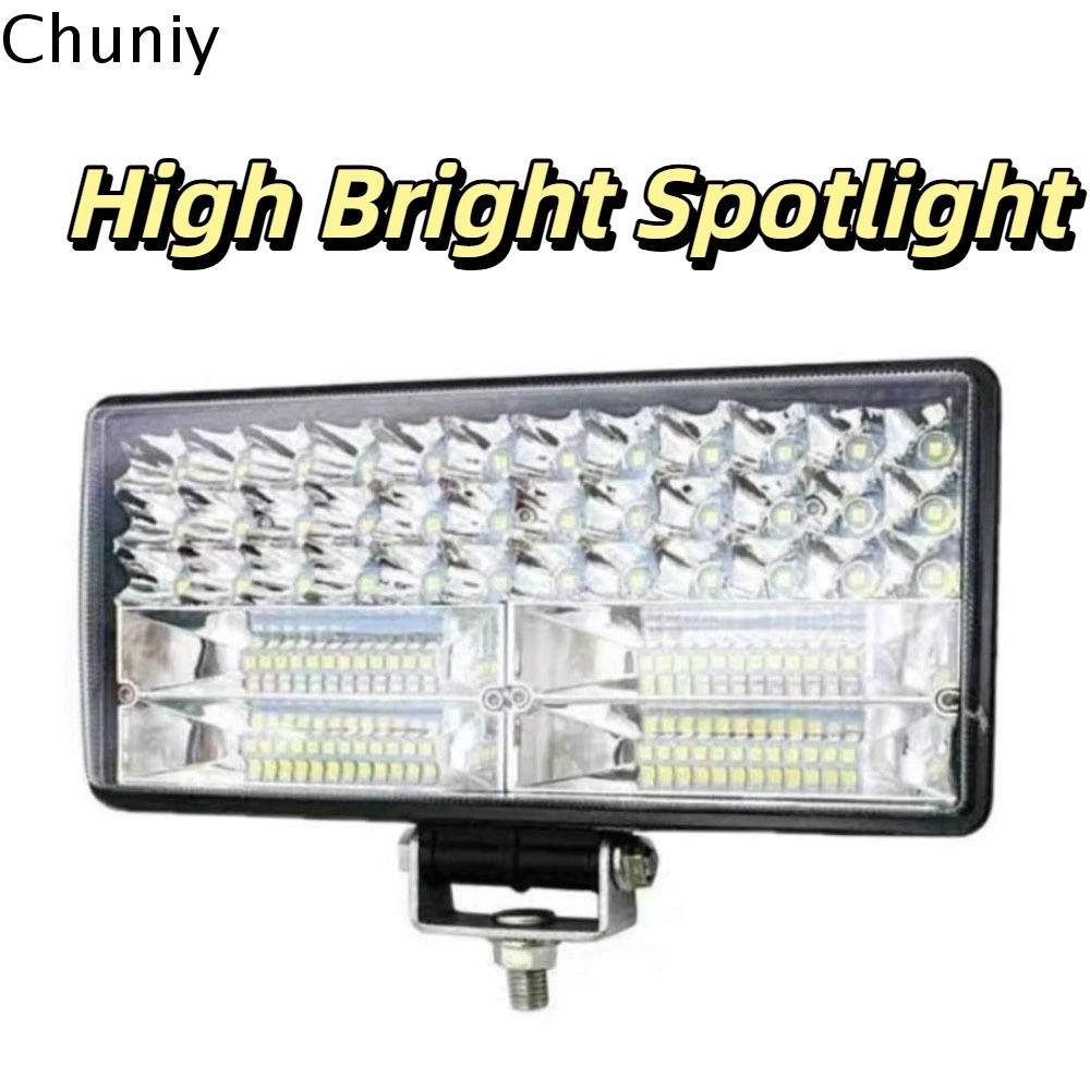 CHUNIY 300w Đèn chiếu sáng cao 8 inch Thanh đèn LED Đèn làm việc ô tô Kiểu dáng xe hơi Phổ quát Đèn pha sương mù Ô tô địa hình