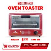 Standard Oven Toaster SOT-602 Red 600 watts