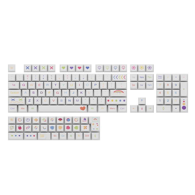 Blank Heat Printing KeycapsSublimation KeycapsKeycaps For Keyboards