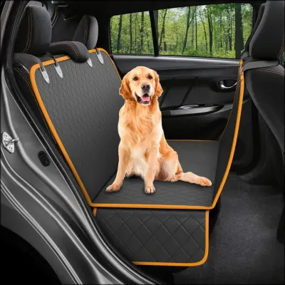 Dog Back Seat Cover Protector Waterproof Scratchproof Nonslip Hammock for Dogs Backseat Protection Against Dirt and Pet Fur Durable Pet seats Covers For Cars&SUVS