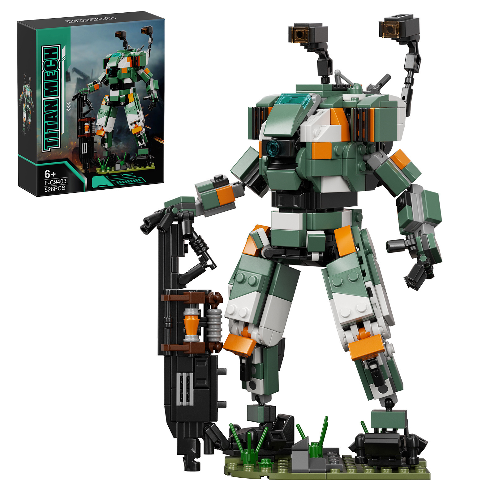 Buildmoc Moc-68249 Star Wars Series Bt-7274 Pioneer Grade Titan Building Blocks Compatible With Lego