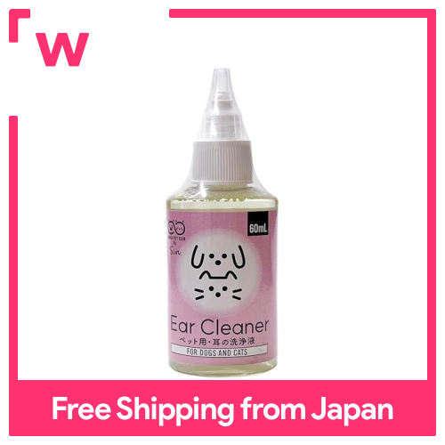 Máy vệ sinh tai cho mèo và chó làm sạch tai giải pháp cho vật nuôi 60ml, không hương liệu Nụ cười vật nuôi Câu lạc bộ