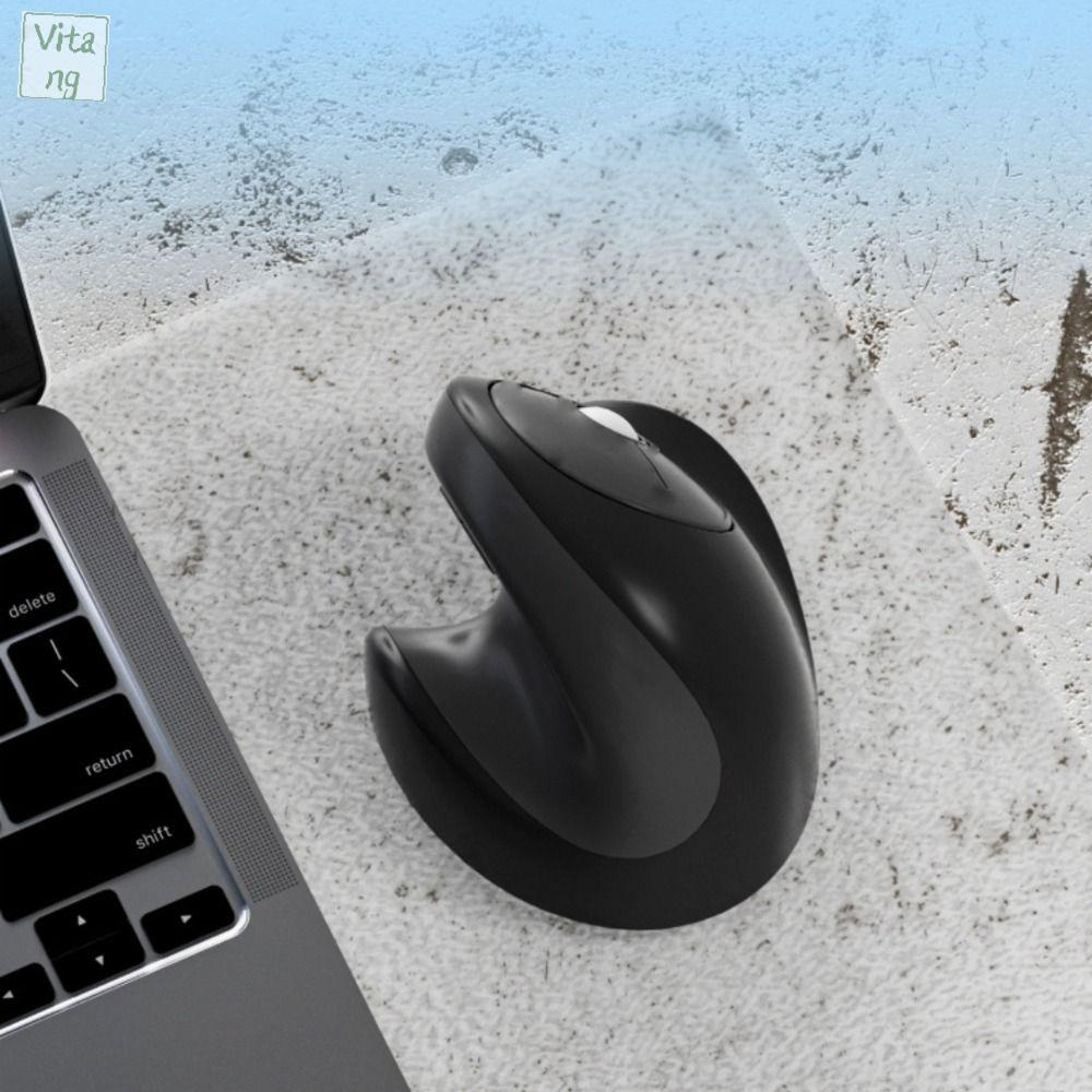 VITANG Không dây 2.4G Chuột quang học công thái học Bluetooth mini Chuột chơi game Phụ kiện máy tính Di động Chuột dọc hai chế độ Dành cho máy tính bảng, máy tính xách tay, máy tính PC