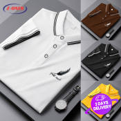 Z-ONER Men's Plus Size Short Sleeve Polo Shirt