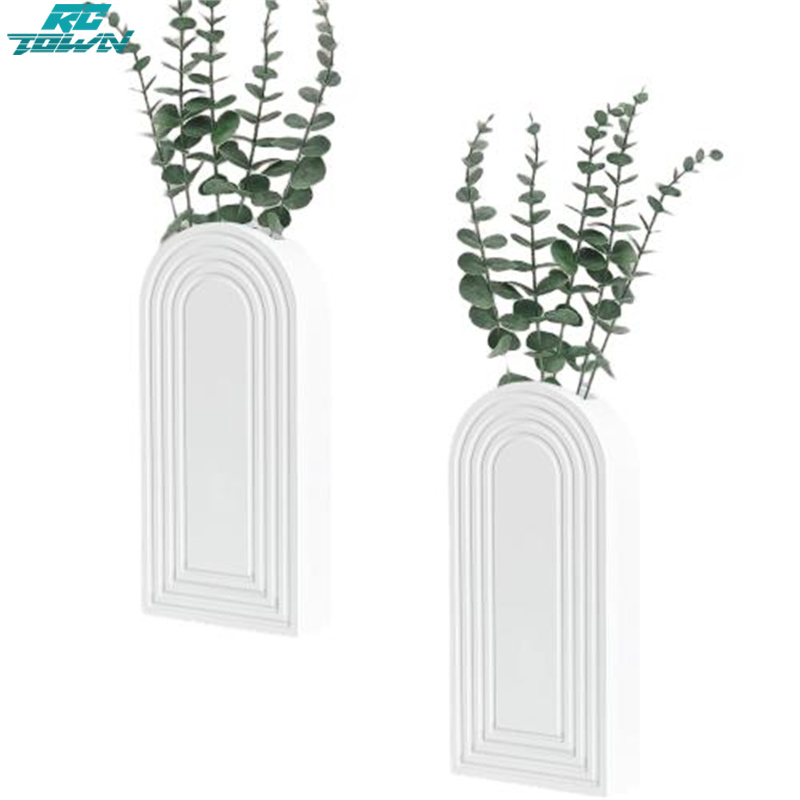 2 Pack Wall Plant Holder Farmhouse Wall Decor With Groove Design 2 Suspension Components Wooden Wall Flowerpot For For Office ราคา 728 บาท*ส่งฟรี