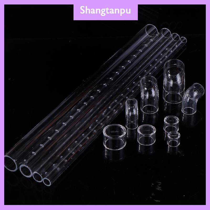 [shangtanpu] Bể cá lọc mưa phun Bar dòng chảy ra ống trong suốt Acrylic mưa vòi hoa sen Outlet Ống kit bể cá Bộ lọc bên ngoài accessries