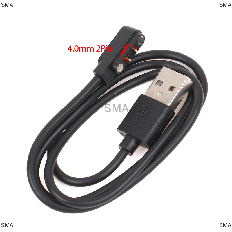 SMA Dây sạc đồng hồ thông minh thông dụng cáp sạc từ tính 2 chân 4 chân sạc USB cho đồng hồ thông minh Cáp sạc 7.62mm 2.54mm 4mm