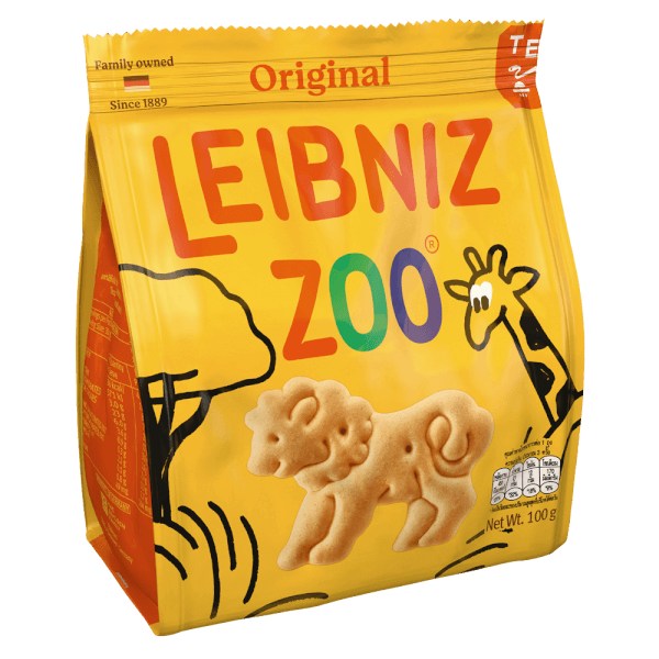 BÁNH QUI BƠ HÌNH THÚ LEIBNIZ ZOO 100G