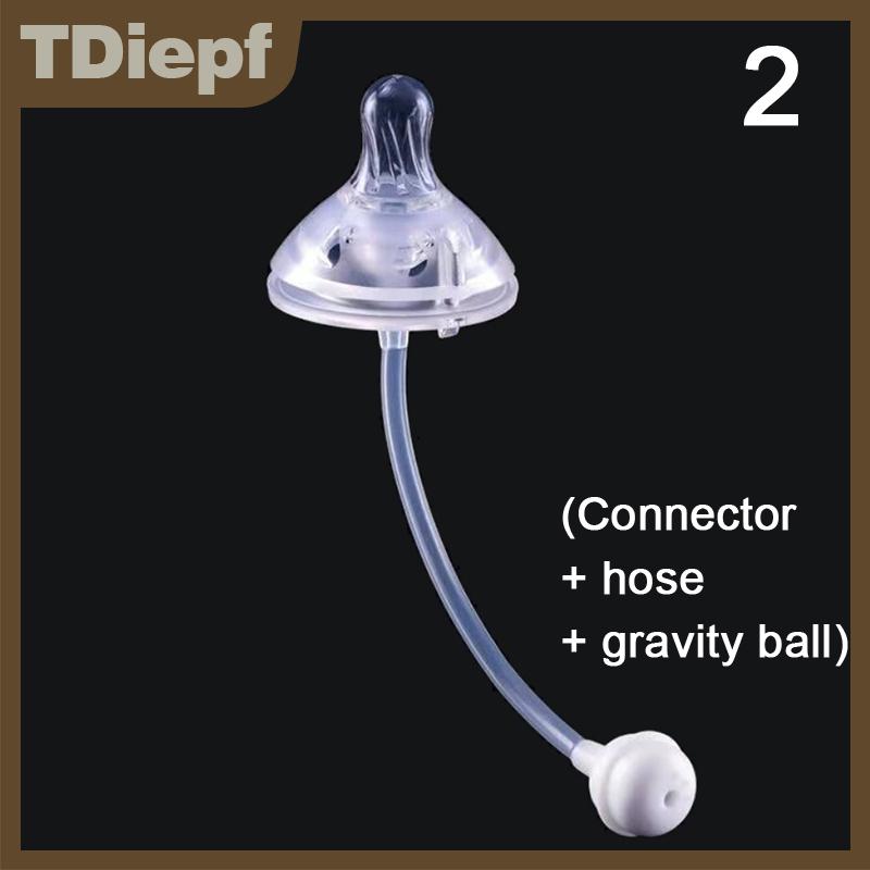 TDiepf Chống đầy hơi Silicone cổ rộng bé ăn sữa chai núm vú tự nhiên núm vú