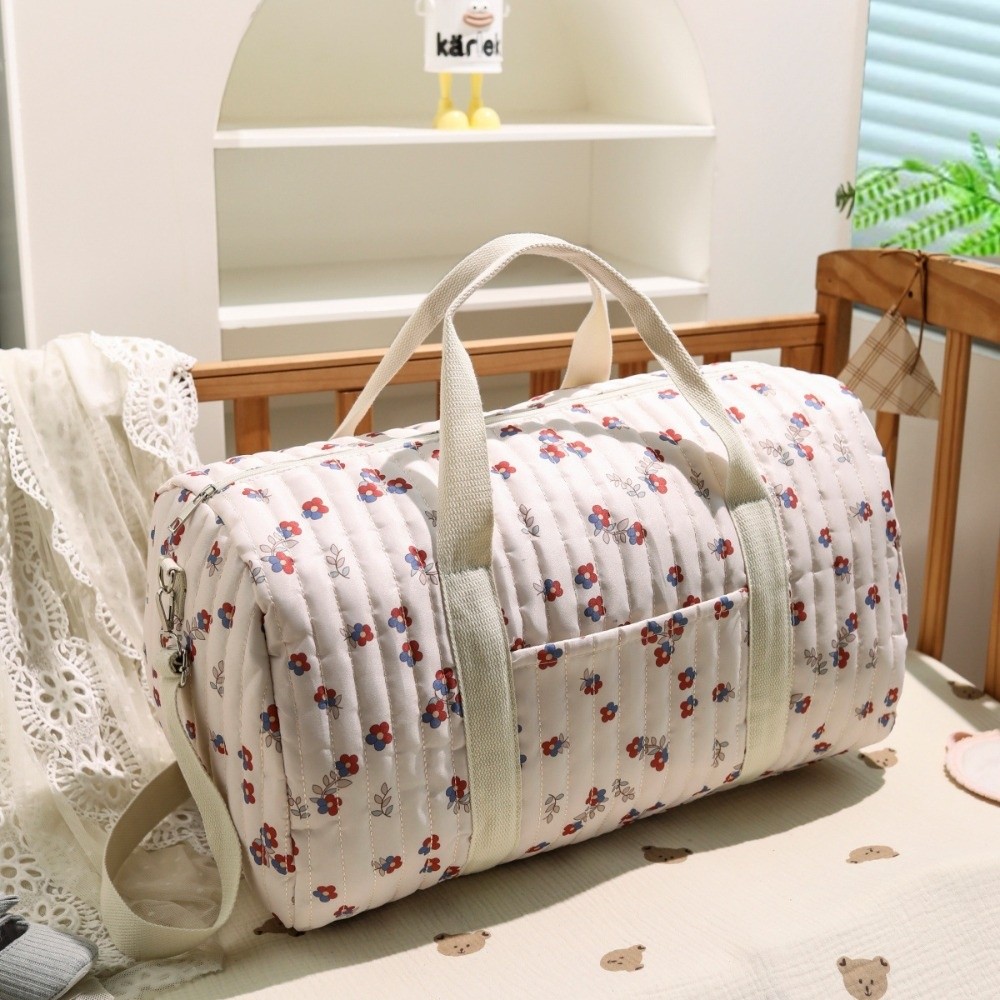 GFNET Dung lượng lớn Túi đựng tã em bé Di động Thêu Túi xách Thời trang Dễ thương Túi xách đeo chéo dành cho du lịch ngoài trời