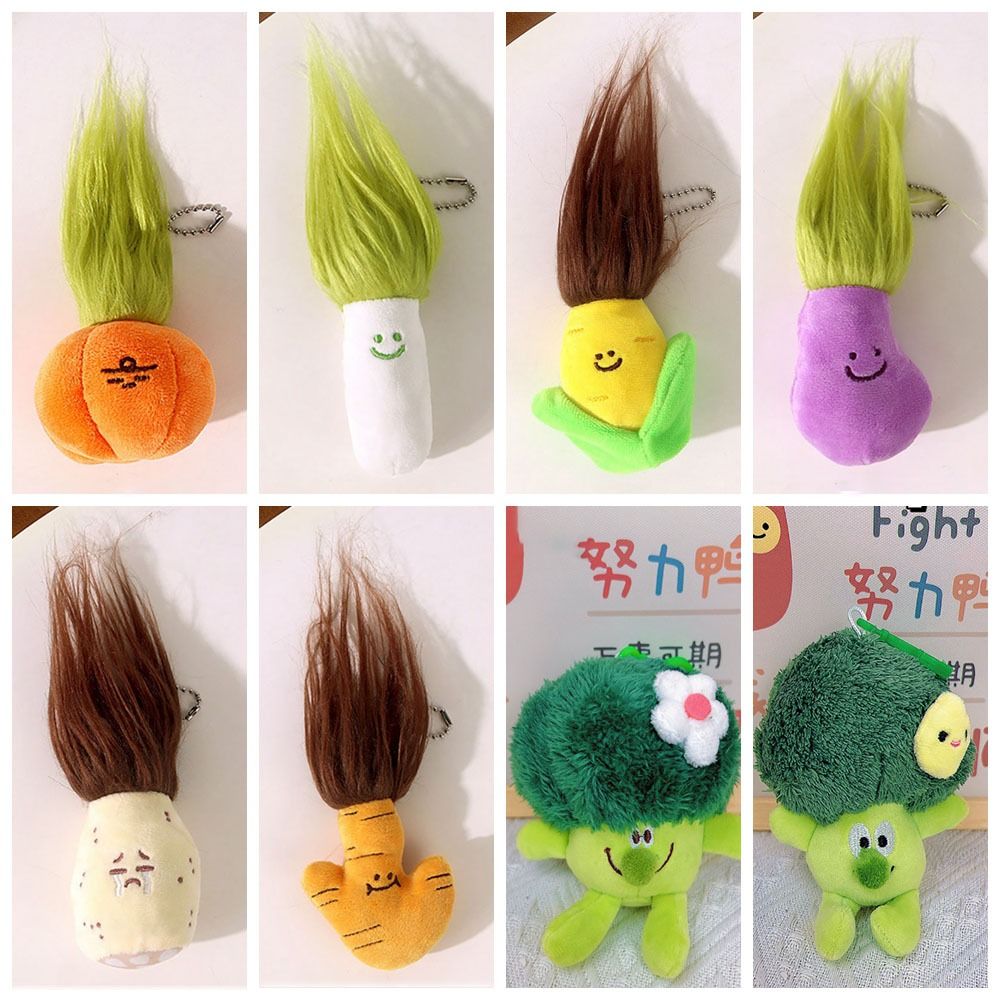 IRBPH048477 Plush Plush Keychain Cute Toy Soft Vegetable Pendant Gift Fluffty Doll