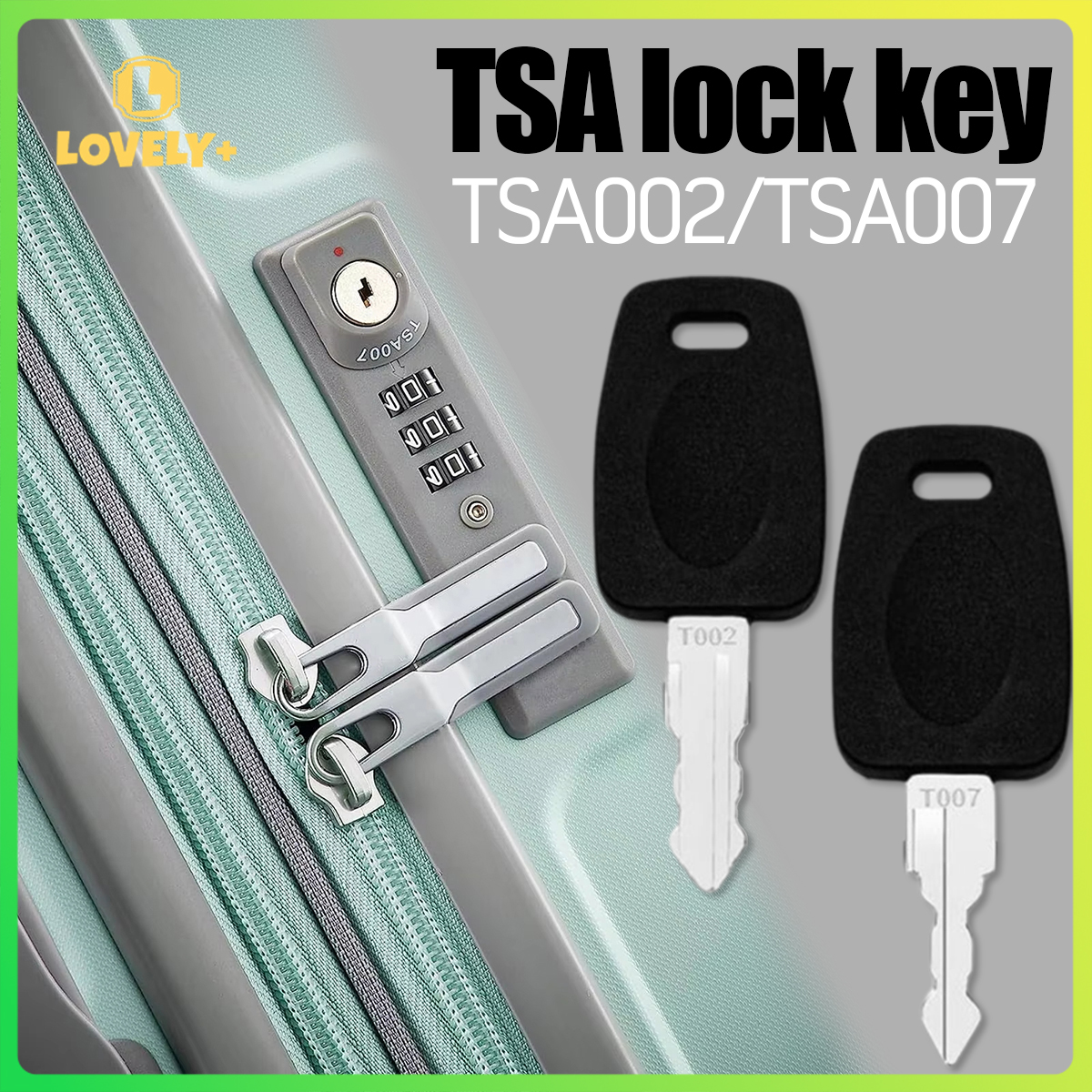 Multifunctional Tsa002 007 Key Bag For Luggage Suitcase Customs