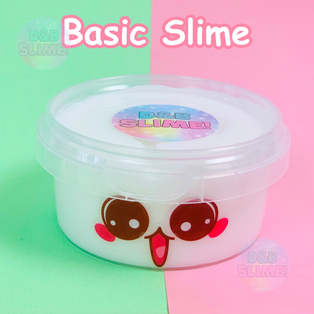 Basic slime màu trắng siêu dẻo 200ml - chất nhờn slime cao cấp giúp thư giãn