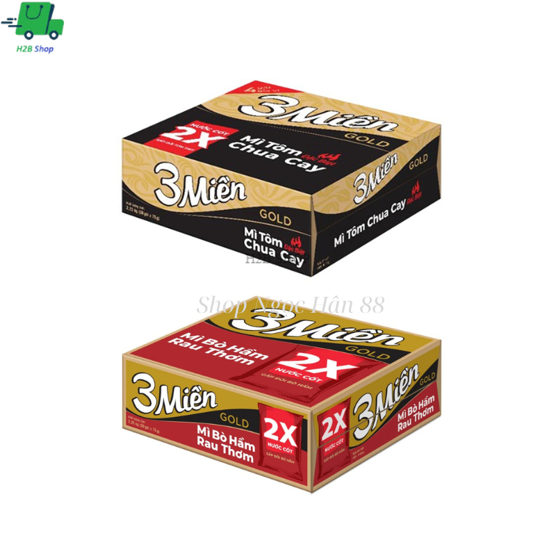 Mì Ba Miền Gold Thùng 30gói x 75g