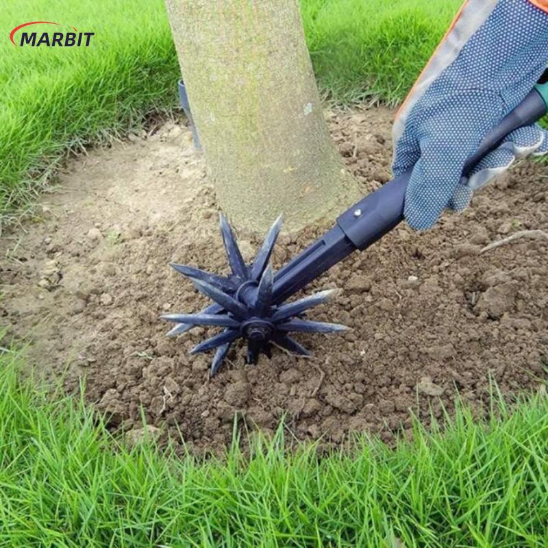 MARBIT เครื่องมือขุดดินแบบหมุน2อิน1สำหรับสวนเครื่องเติมอากาศในดินเครื่องมือทำสวนเครื่องมือขุดกำจัดวัชพืชเครื่องมือเปลี่ยนหญ้าในดินที่หลวม ราคา 469 บาท*ส่งฟรี