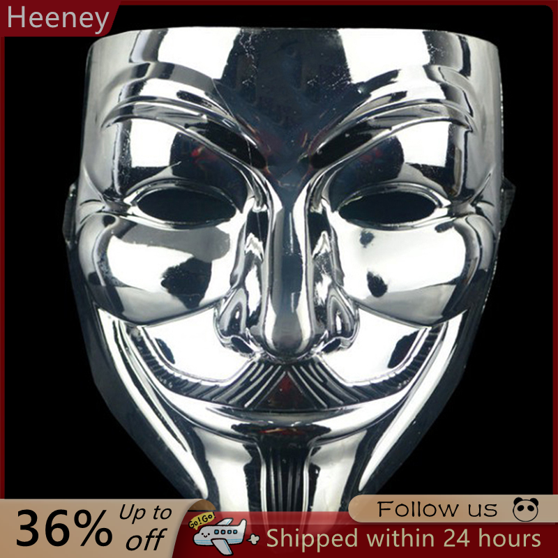 Heeney Mặt nạ Ẩn Danh Vendetta Guy Fawkes Hacker cho người lớn tiệc