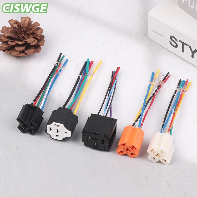 [CISWGE Auto] Chuyển đổi ô tô relay 5 pin bền với ổ cắm chủ thích hợp cho xe động cơ quản lý và sửa chữa điện Giá 14,638 Đồng*Miễn phí vận chuyển