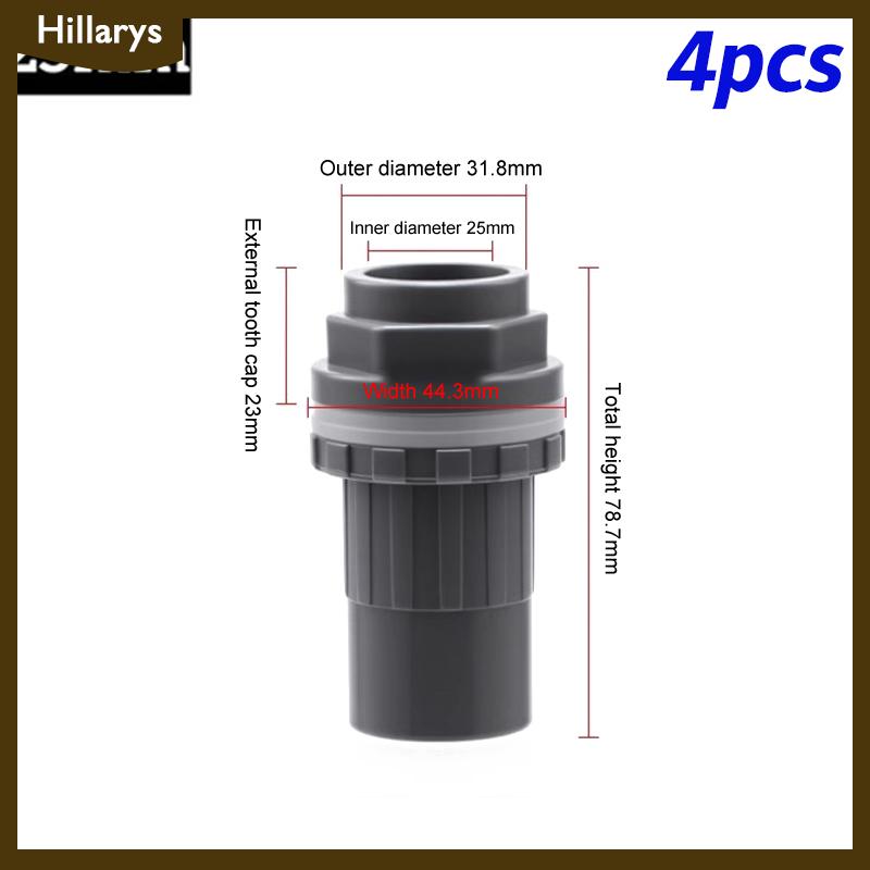 [Hillarys] 2 chiếc đầu nối PVC ống thoát nước bể cá dày 20 25 32 mm ống thoát nước trong vườn đầu nối đầu vào bể cá cho bể cá - 7