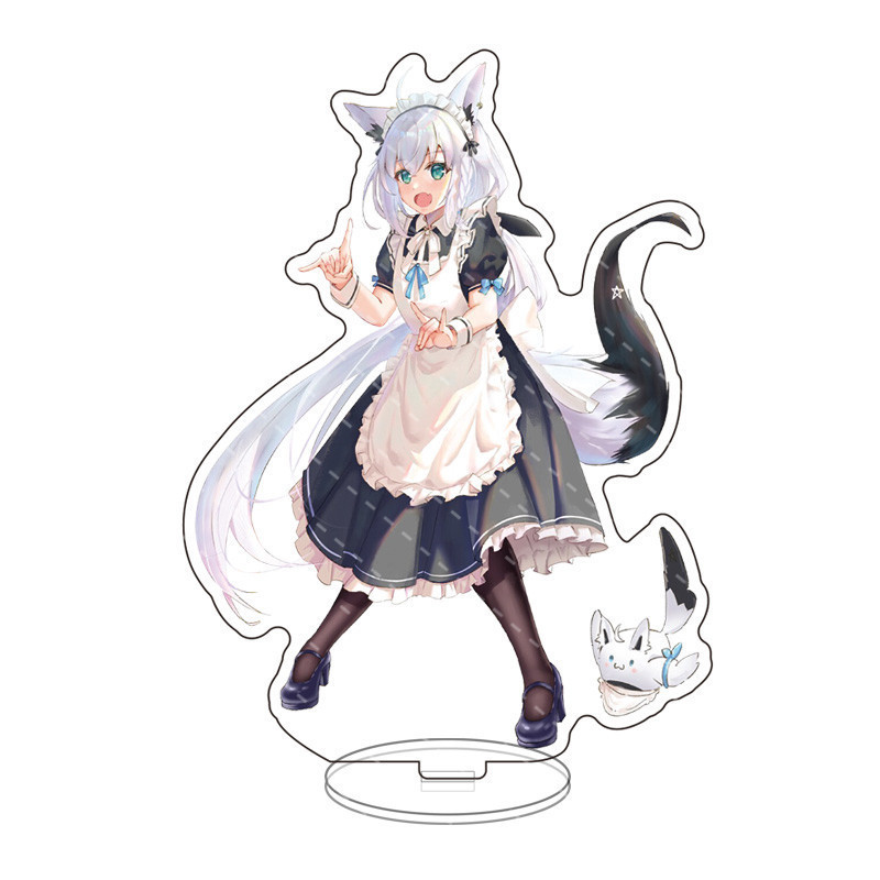 Móc Khoá Mô Hình Standee Hololive Shirakami Fubuki Natsuiro Matsuri Akai Haato Trang Trí Bàn Học Làm