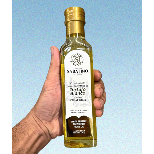 SABATINO -- chai BIANCO 250ml -- DẦU Ô LIU HƯƠNG NẤM CỤC TRẮNG SX Ý White Truffle Flavoured Olive Oil