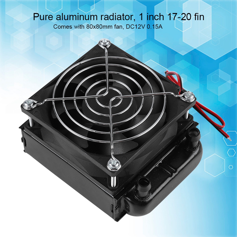 Kavolet 80mm CPU LED tản nhiệt nước mát nhiệt hàng quạt máy tính PC Trọng lượng nhẹ di động dễ dàng mạnh mẽ thực tế màu đen