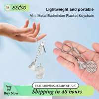 EECOO 12 Móc khóa thể thao bằng kim loại mini Dây móc khóa vợt cầu lông dễ thương với thiết kế thời trang Món quà lý tưởng cho những người yêu thích bóng và những người đam mê thể thao