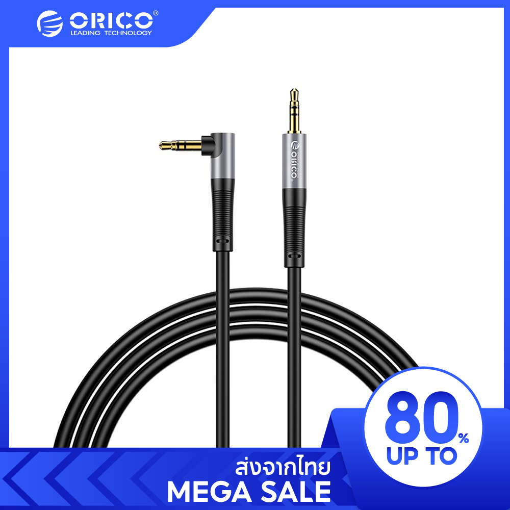 ORICO AXW 3.5mm Audio Stereo Cable male to male for Stereo Speaker 0.5/1/2/5 m. ราคา 79 บาท*ส่งฟรี