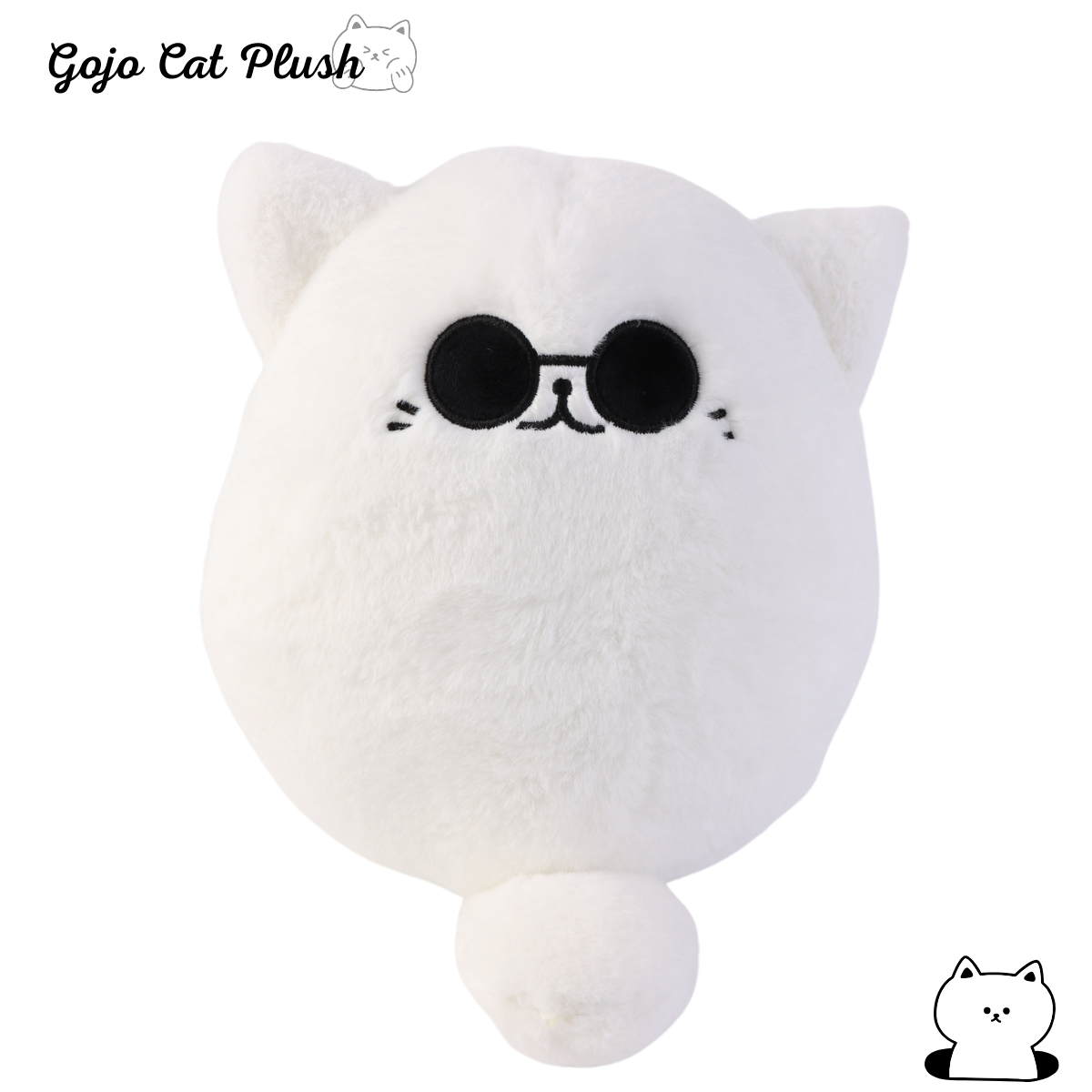 29cm Soft Gojo Cat Plush Pillow Hot Anime Sunglasses White Cat Plushies Toys Stuffed Animals Doll Home Decor Kids Birthday Gift