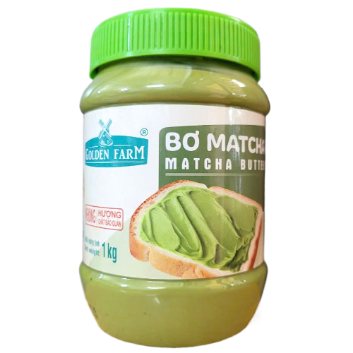 HỘP LỚN 1 Kg -- BƠ PHẾT MATCHA GOLDEN FARM Matcha Butter (HALAL)
