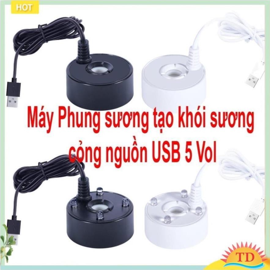  Máy phun sương tạo khói sương cỏng nguồn USB 5vol dùng cho thác nước hòn non bộ. Và phụ kiện tùy chọn mua 