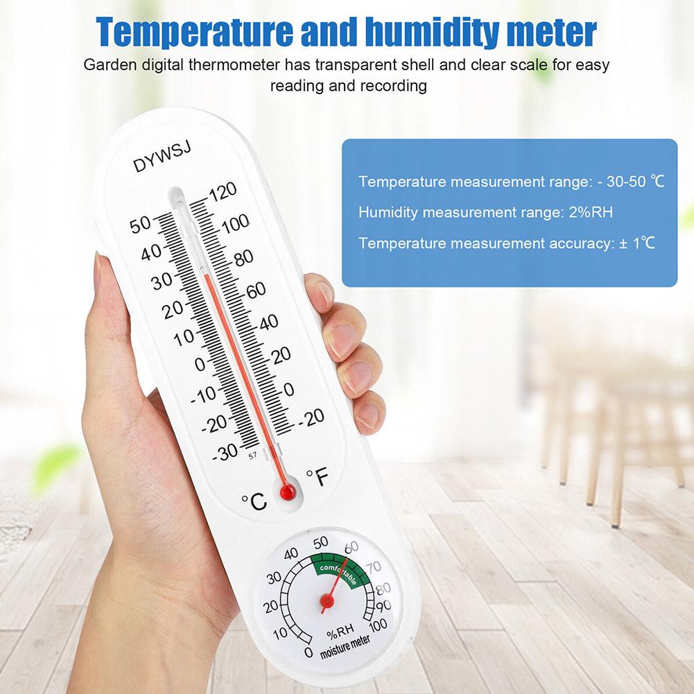 Indoor Thermometer Wall-mounted Household Greenhouse And Direct Temperature Humidity Reading Hygrometer Meter Type Z2P8
