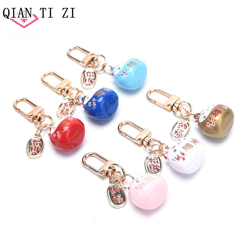 QIAN TI ZI ใหม่ล็อคแมวนำโชคขนาดเล็กของญี่ปุ่น ราคา 42 บาท*ส่งฟรี