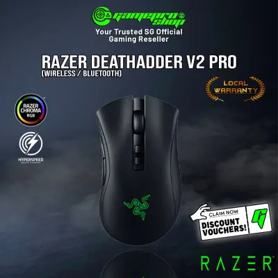 Razer DeathAdder V2 Pro Ergonomic Wireless Gaming Mouse - RZ01-03350100-R3A1(2Y)