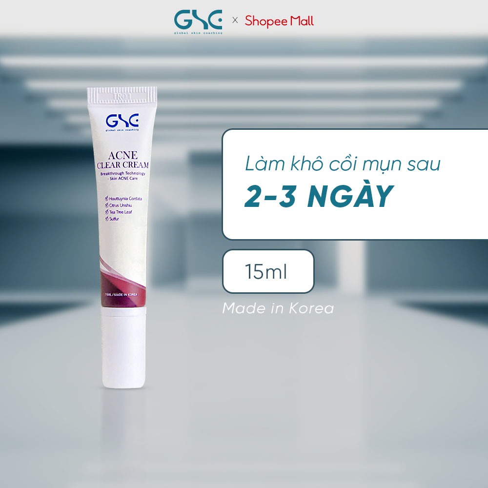 Combo giảm mụn, kiềm dầu GSC Acne Clear cho da mụn trứng cá, mụn viêm