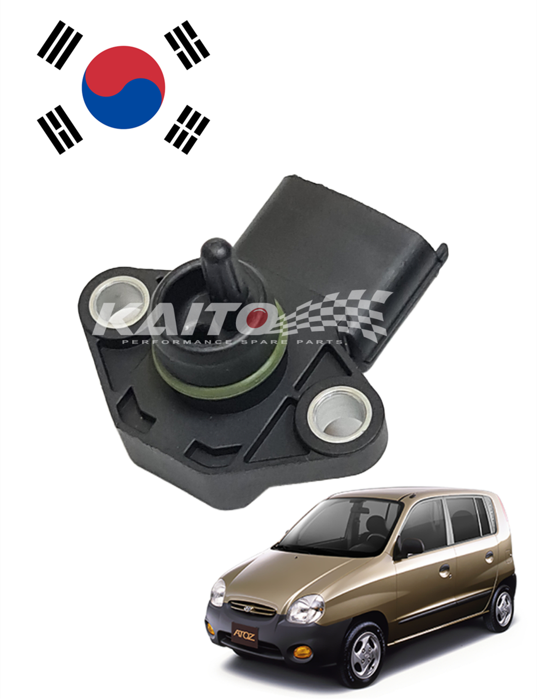 POQAQ Accesorios de Coche Manifold Sensor de Mapa de presión de Refuerzo absoluto para Hyundai Lavita Sonata Trajet Tuscani Verna Matrix Kia Cerato 3930022600