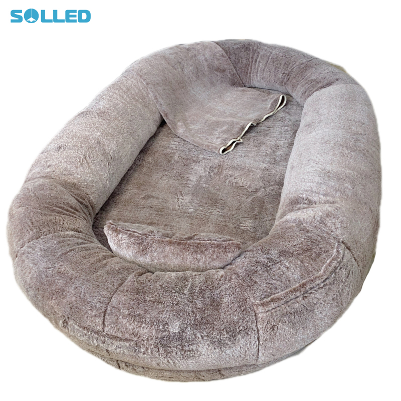 Giant Human Dog Bed With Pocket, Portable Extra Size Pet Bed For People, Dog Bed For Humans Nap, Washable Luxury Comfy Plush Dog Sofa For Large Dogs ราคา 1,832 บาท*ส่งฟรี