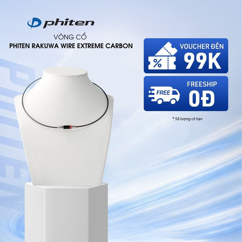 Vòng Cổ Phiten Rakuwa Necklace Wire Extreme Carbon