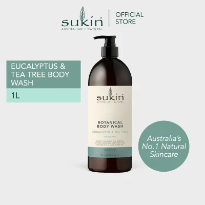 Sukin Botanical Body Wash Eucalyptus & Tea Tree 1L