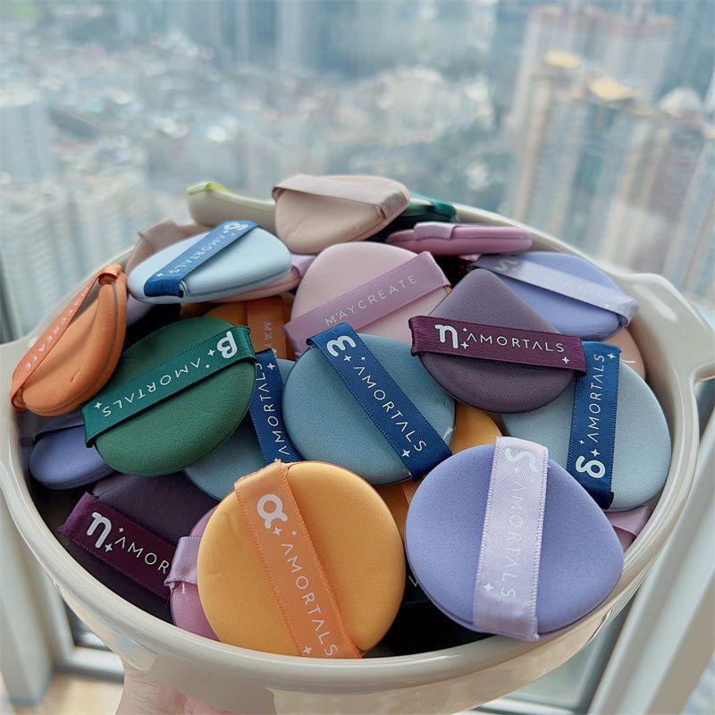 Bông mút trang điểm AMORTALS cho kem nền che khuyết điểm, thêm mềm mại, kem nền bọt biển, tán kem nền trang điểm, đệm khí, 1 miếng, màu sắc / hình dạng sẽ được gửi ngẫu nhiên