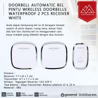 BEL PINTU WIRELESS DOORBELL WATERPROOF 36 NADA 2PCS RECEIVER DOORBELL